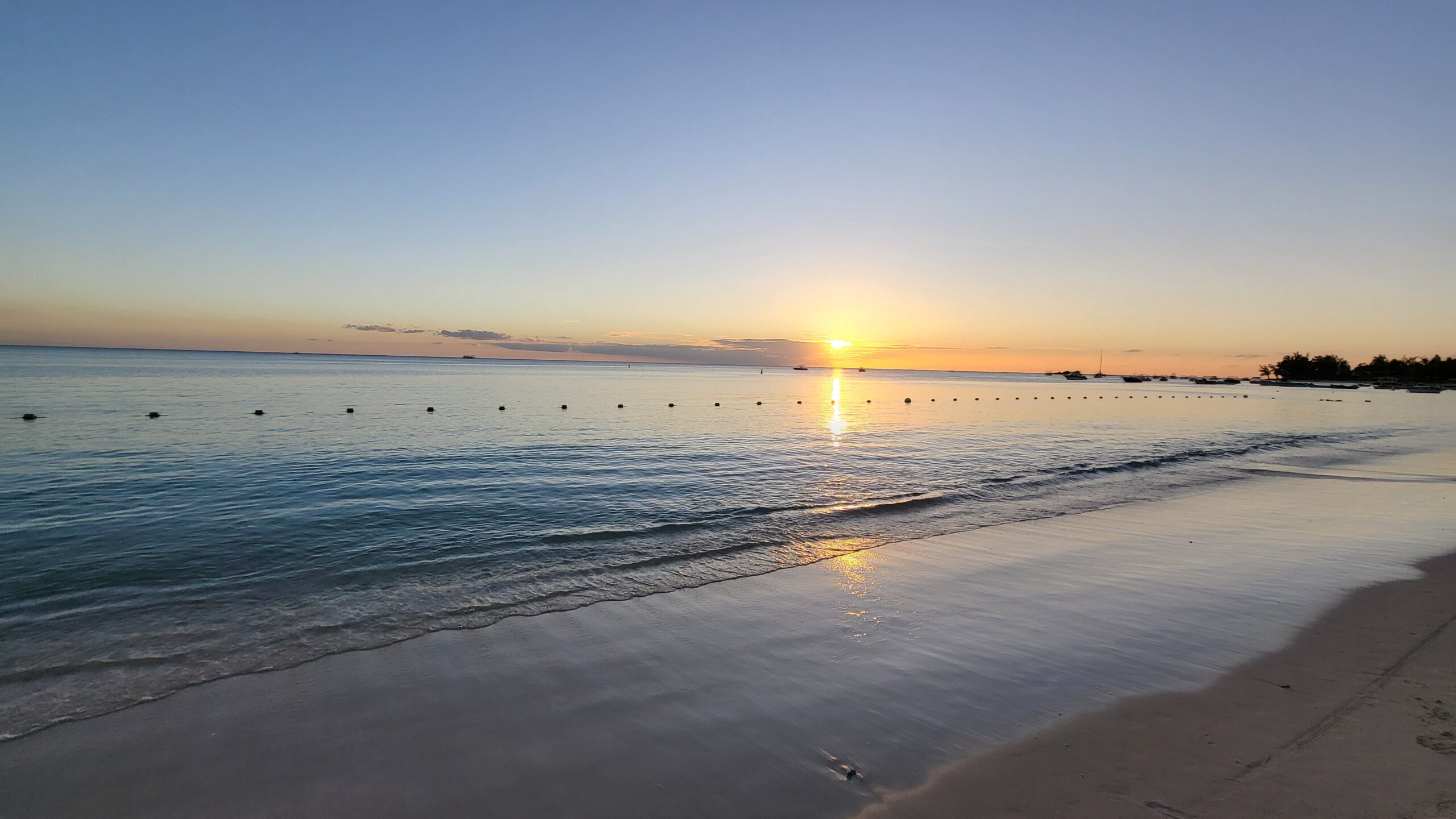 coucher de soleil à TAMARIN